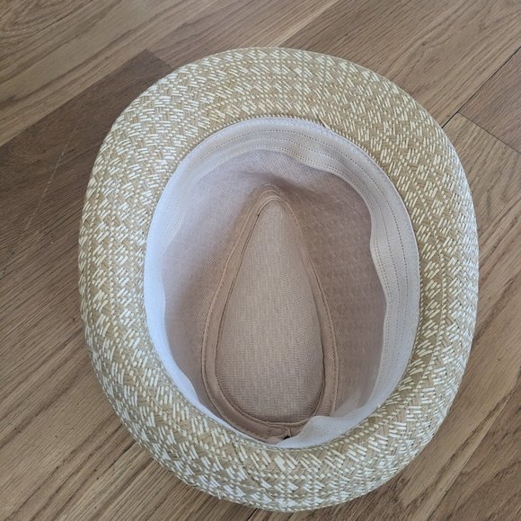 NEW*** Tan Straw Fedora with Studded Belt - Picture 4 of 4